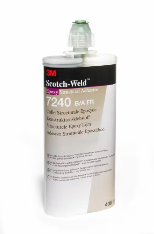 3M Scotch-Weld 7240 環氧膠  一款高性能、雙組份增韌膠粘劑，具有高剪切強度和剝離強度，以及優異的耐久性