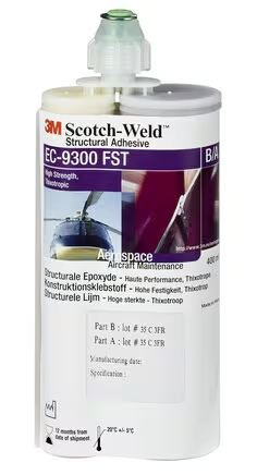 3M Scotch-Weld EC-9300 B/A 環氧膠粘劑 提供雙膠筒包裝和用于設備點膠的散裝型號 具有優異的耐化學性與抗老化性產品圖片 0